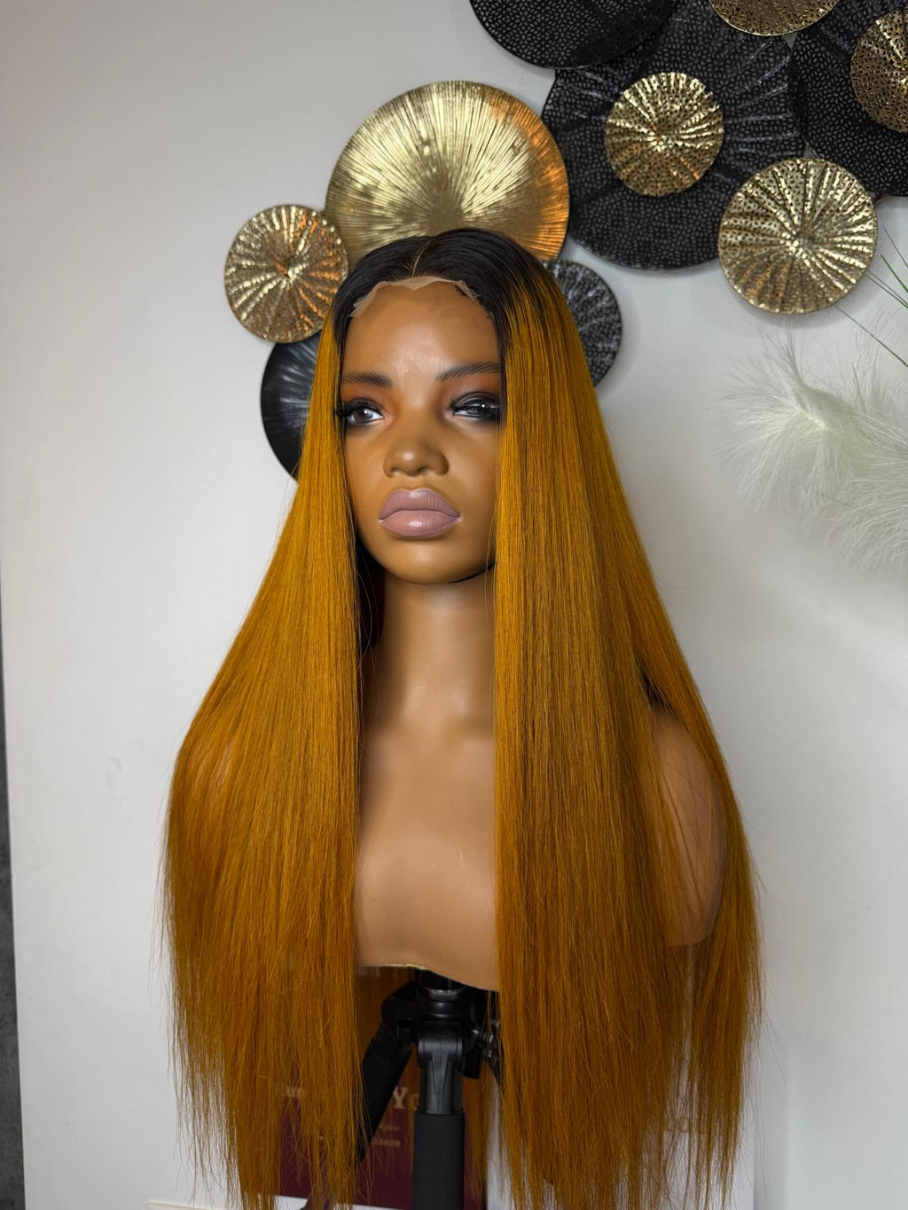 Bone Straight (Ombre gold/orange)