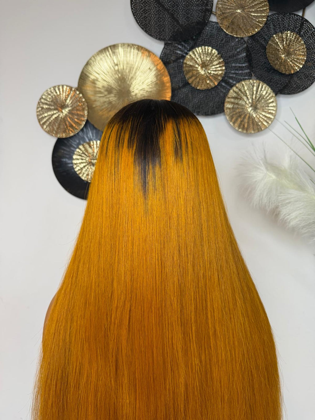 Bone Straight (Ombre gold/orange)