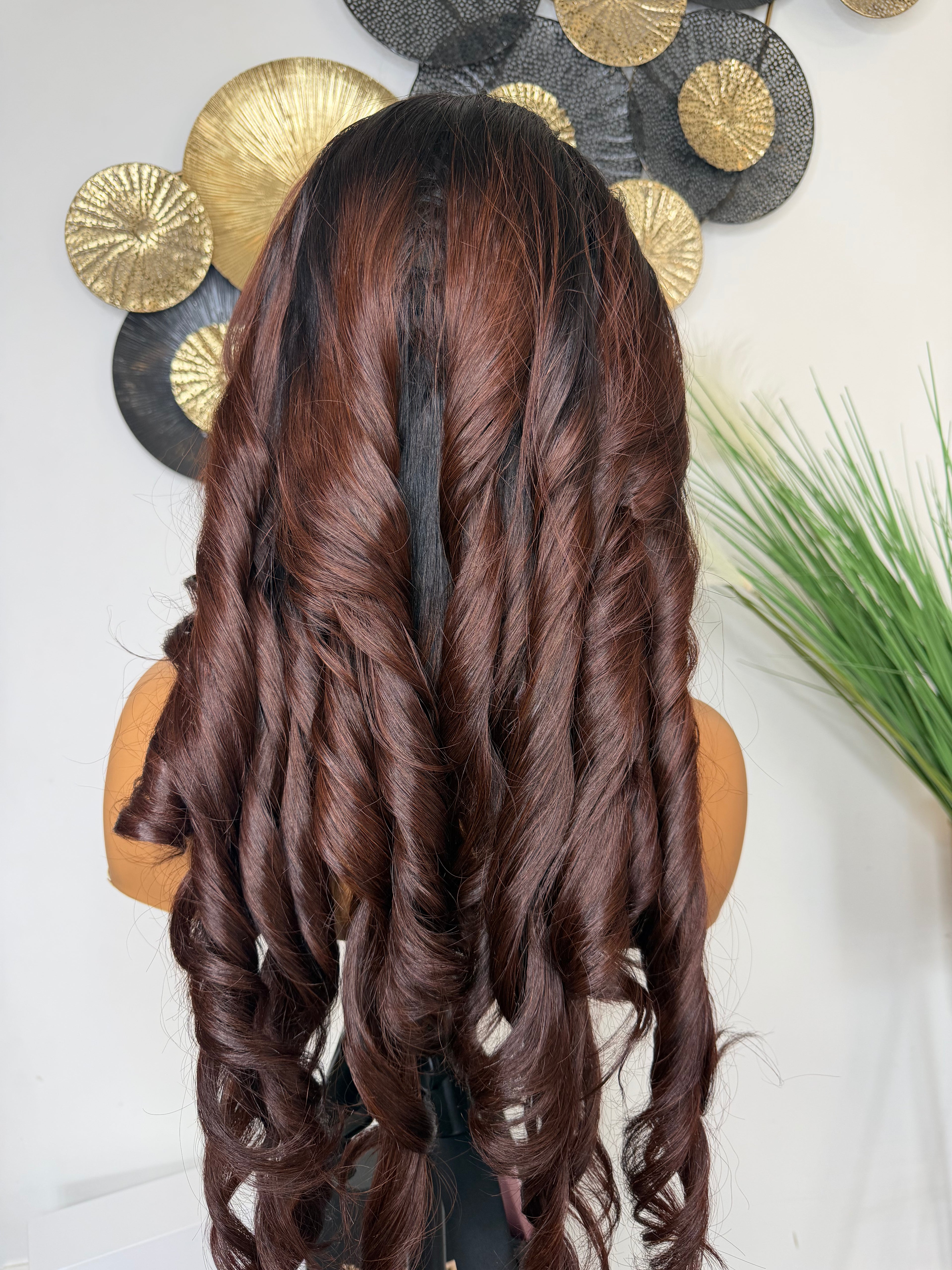 Vietnamees Veerkrachtig Golvend (Ombre Bruin)