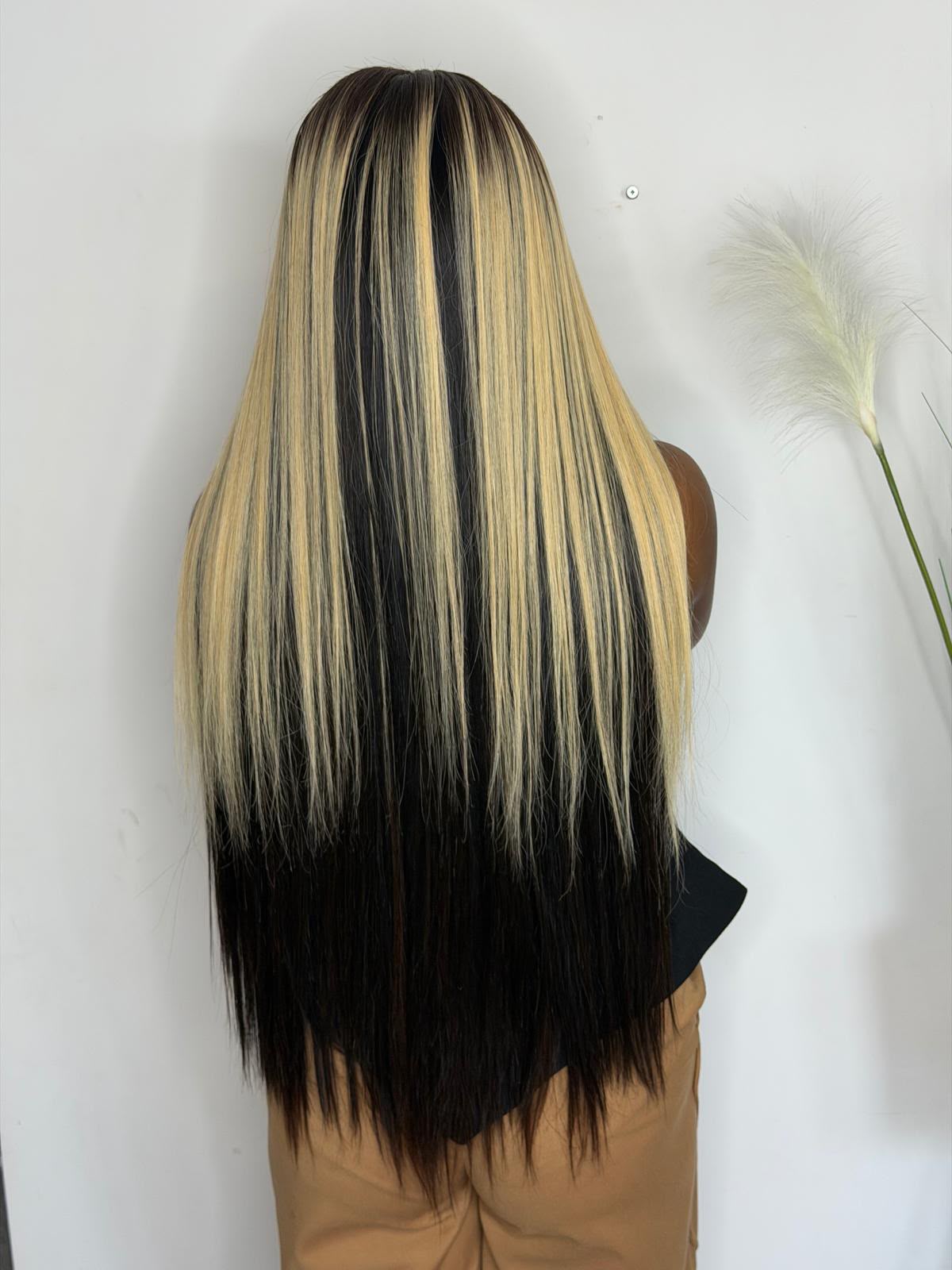 Vietnamees Ruw Junior Donateur Zwart, Bruin en Blond Gelaagd